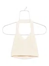 Wardrobe.nyc Cotton Halterneck Top In Neutral