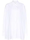 Wardrobe.nyc Wardrobe. Nyc Oversized Cotton Poplin Shirt Dress In White