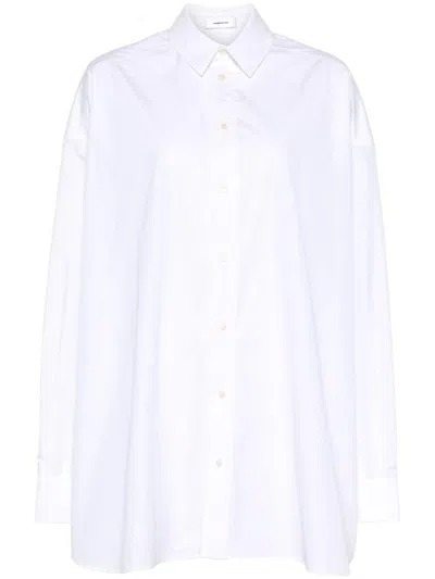Wardrobe.nyc Cotton Shirt Dress In White