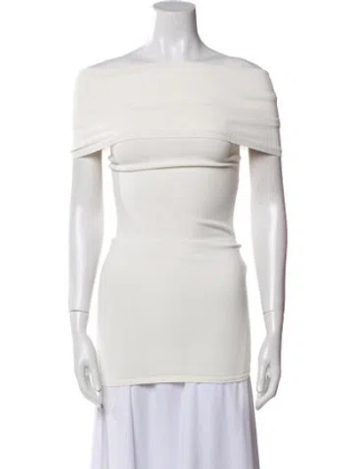 Pre-owned Wardrobe.nyc Cowl Neck Sleeveless Top In White