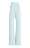 Wardrobe.nyc Crepe Bias Cut Pant In Blue