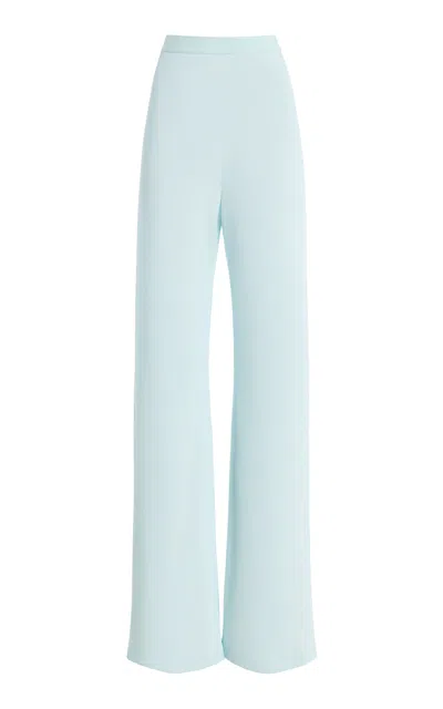 Wardrobe.nyc Crepe Bias Cut Pant In Blue