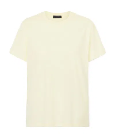 Wardrobe.nyc Crew Neck Casual T-shirt In Neutral