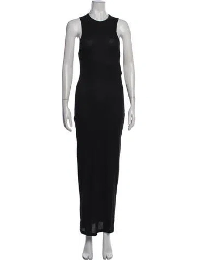 Pre-owned Wardrobe.nyc Crew Neck Long Dress W/ Tags In Black