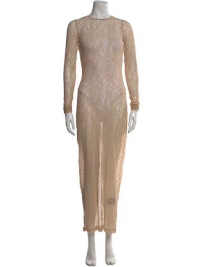 Pre-owned Wardrobe.nyc Crew Neck Long Dress W/ Tags In Neutral