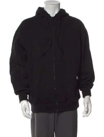Pre-owned Wardrobe.nyc Crew Neck Long Sleeve Hoodie In Black
