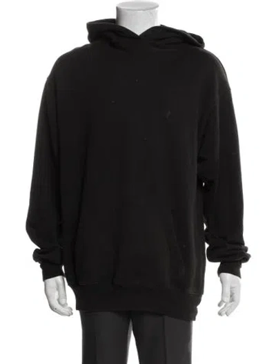 Pre-owned Wardrobe.nyc Crew Neck Long Sleeve Hoodie In Black