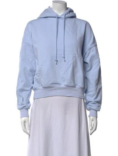 Pre-owned Wardrobe.nyc Crew Neck Long Sleeve Hoodie In Blue