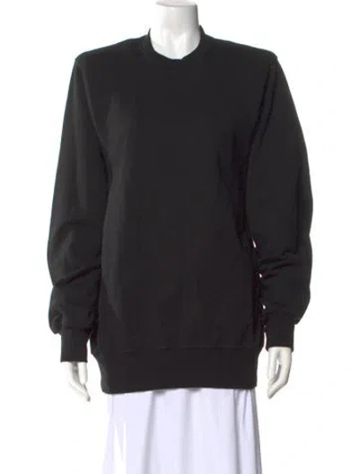 Pre-owned Wardrobe.nyc Crew Neck Long Sleeve Sweatshirt In Black