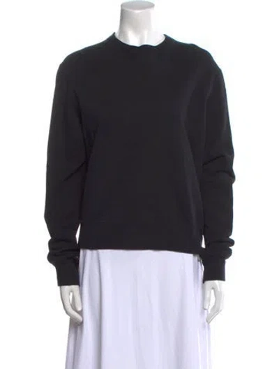 Pre-owned Wardrobe.nyc Crew Neck Long Sleeve Sweatshirt In Black