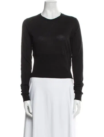 Pre-owned Wardrobe.nyc Crew Neck Long Sleeve Sweatshirt In Black