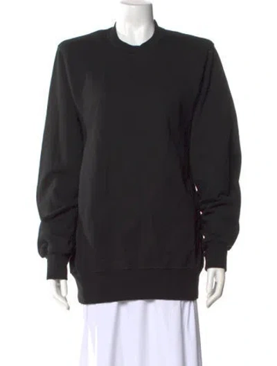 Pre-owned Wardrobe.nyc Crew Neck Long Sleeve Sweatshirt In Black