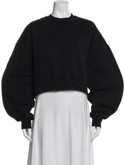 Pre-owned Wardrobe.nyc Crew Neck Long Sleeve Sweatshirt In Black