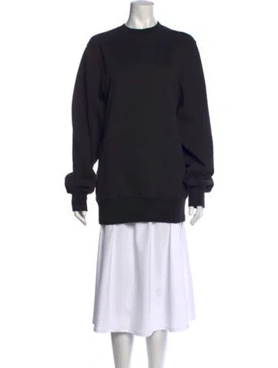 Pre-owned Wardrobe.nyc Crew Neck Long Sleeve Sweatshirt In Black