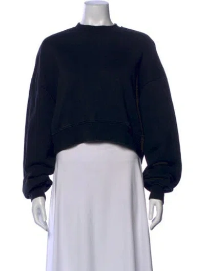 Pre-owned Wardrobe.nyc Crew Neck Long Sleeve Sweatshirt In Black