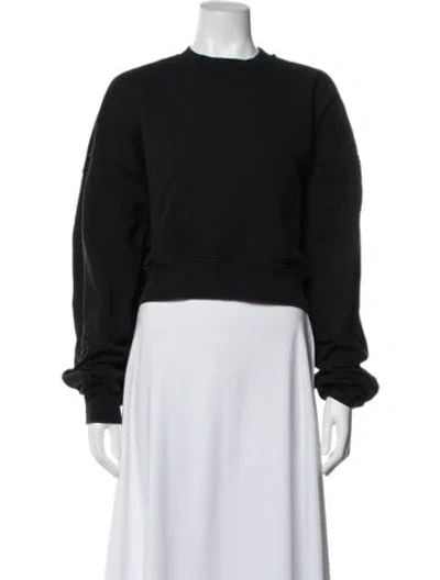 Pre-owned Wardrobe.nyc Crew Neck Long Sleeve Sweatshirt In Black