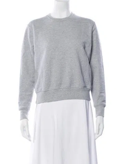 Pre-owned Wardrobe.nyc Crew Neck Long Sleeve Sweatshirt In Gray