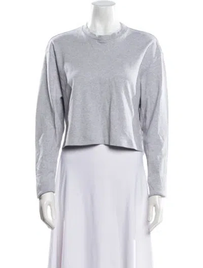 Pre-owned Wardrobe.nyc Crew Neck Long Sleeve Sweatshirt In Gray