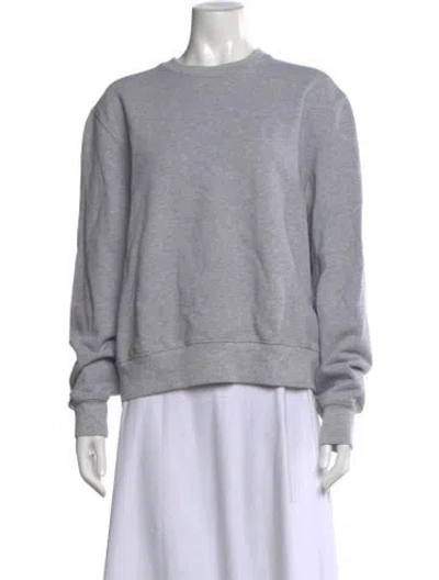 Pre-owned Wardrobe.nyc Crew Neck Long Sleeve Sweatshirt In Gray