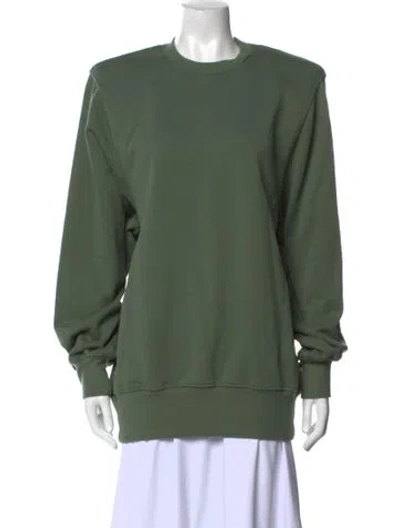 Pre-owned Wardrobe.nyc Crew Neck Long Sleeve Sweatshirt In Green