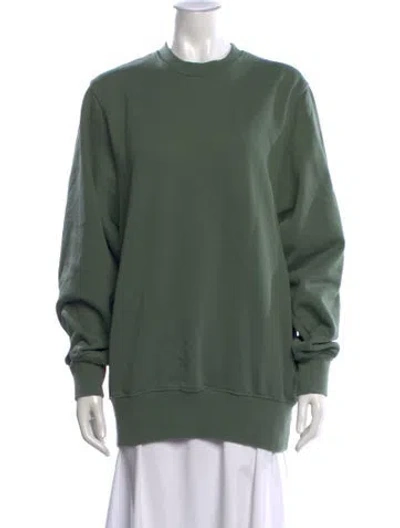 Pre-owned Wardrobe.nyc Crew Neck Long Sleeve Sweatshirt In Green