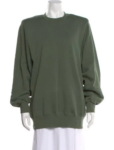Pre-owned Wardrobe.nyc Crew Neck Long Sleeve Sweatshirt In Green