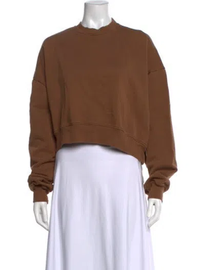 Pre-owned Wardrobe.nyc Crew Neck Long Sleeve Sweatshirt In Neutrals