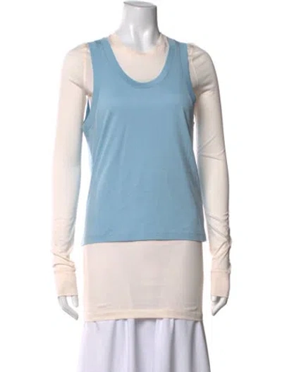 Pre-owned Wardrobe.nyc Crew Neck Long Sleeve Tank Top W/ Tags In Blue