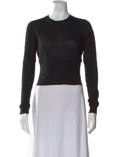 Pre-owned Wardrobe.nyc Crew Neck Long Sleeve Top In Black