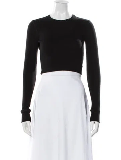 Pre-owned Wardrobe.nyc Crew Neck Long Sleeve Top In Black
