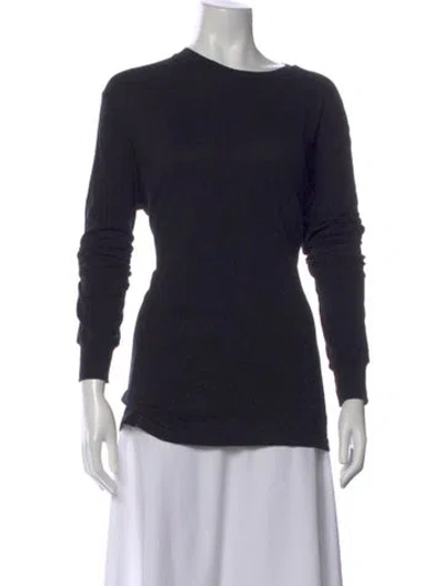 Pre-owned Wardrobe.nyc Crew Neck Long Sleeve Top In Black
