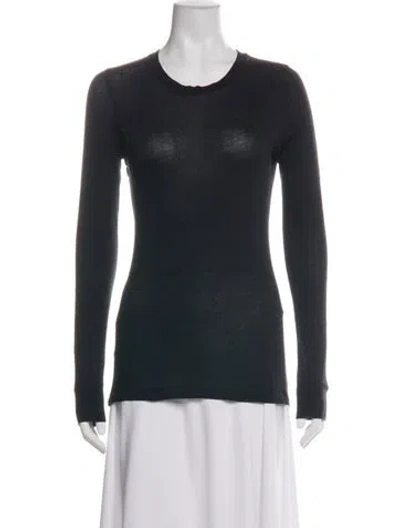 Pre-owned Wardrobe.nyc Crew Neck Long Sleeve Top In Black