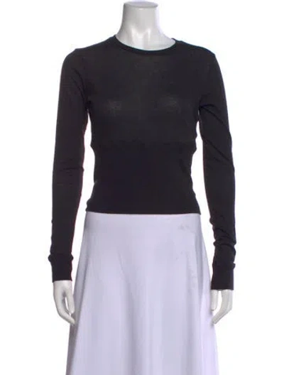 Pre-owned Wardrobe.nyc Crew Neck Long Sleeve Top In Black