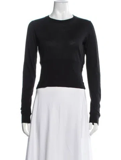 Pre-owned Wardrobe.nyc Crew Neck Long Sleeve Top In Black
