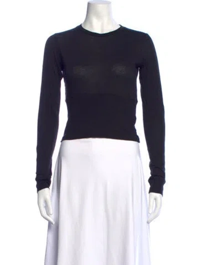 Pre-owned Wardrobe.nyc Crew Neck Long Sleeve Top In Blue