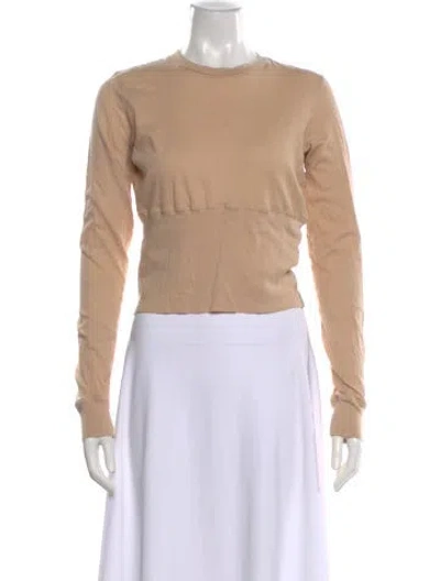 Pre-owned Wardrobe.nyc Crew Neck Long Sleeve Top In Neutral