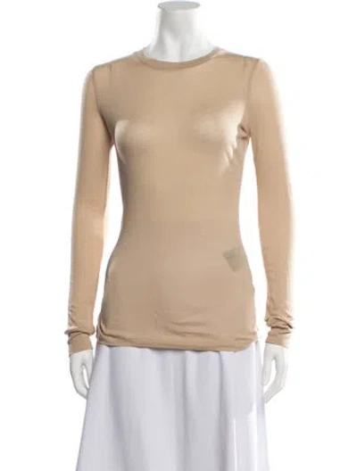 Pre-owned Wardrobe.nyc Crew Neck Long Sleeve Top In Neutrals