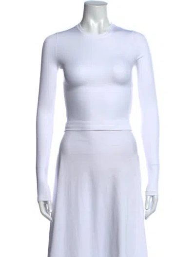 Pre-owned Wardrobe.nyc Crew Neck Long Sleeve Top W/ Tags In White