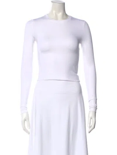 Pre-owned Wardrobe.nyc Crew Neck Long Sleeve Top In White