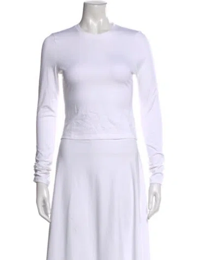 Pre-owned Wardrobe.nyc Crew Neck Long Sleeve Top In White