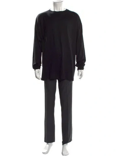 Pre-owned Wardrobe.nyc Crew Neck Long Sleeve T-shirt In Black