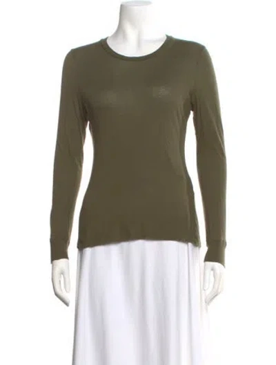 Pre-owned Wardrobe.nyc Crew Neck Long Sleeve T-shirt In Green