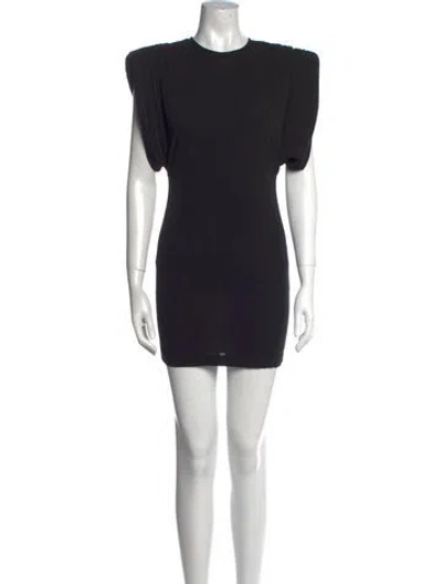 Pre-owned Wardrobe.nyc Crew Neck Mini Dress W/ Tags In Black
