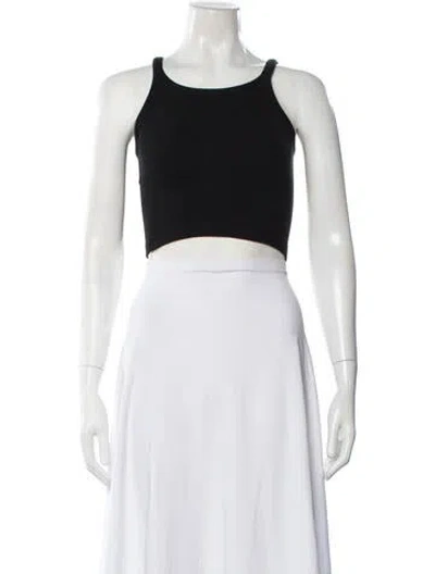 Pre-owned Wardrobe.nyc Crew Neck Sleeveless Crop Top In White