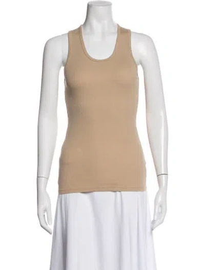 Pre-owned Wardrobe.nyc Crew Neck Sleeveless Top In Brown