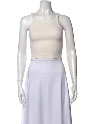 Pre-owned Wardrobe.nyc Crew Neck Sleeveless Top In Neutral