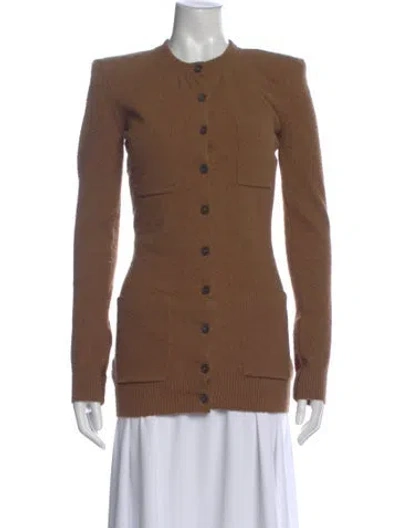 Pre-owned Wardrobe.nyc Crew Neck Sweater In Brown