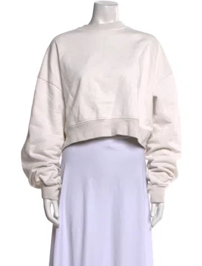 Pre-owned Wardrobe.nyc Crew Neck Sweater In White