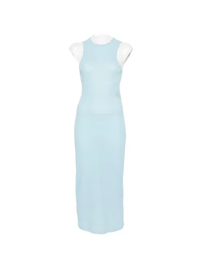 Wardrobe.nyc Crew-neck Midi Dress In Blue