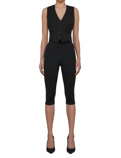 Wardrobe.nyc Crop Leggings With Zip Pockets In Black